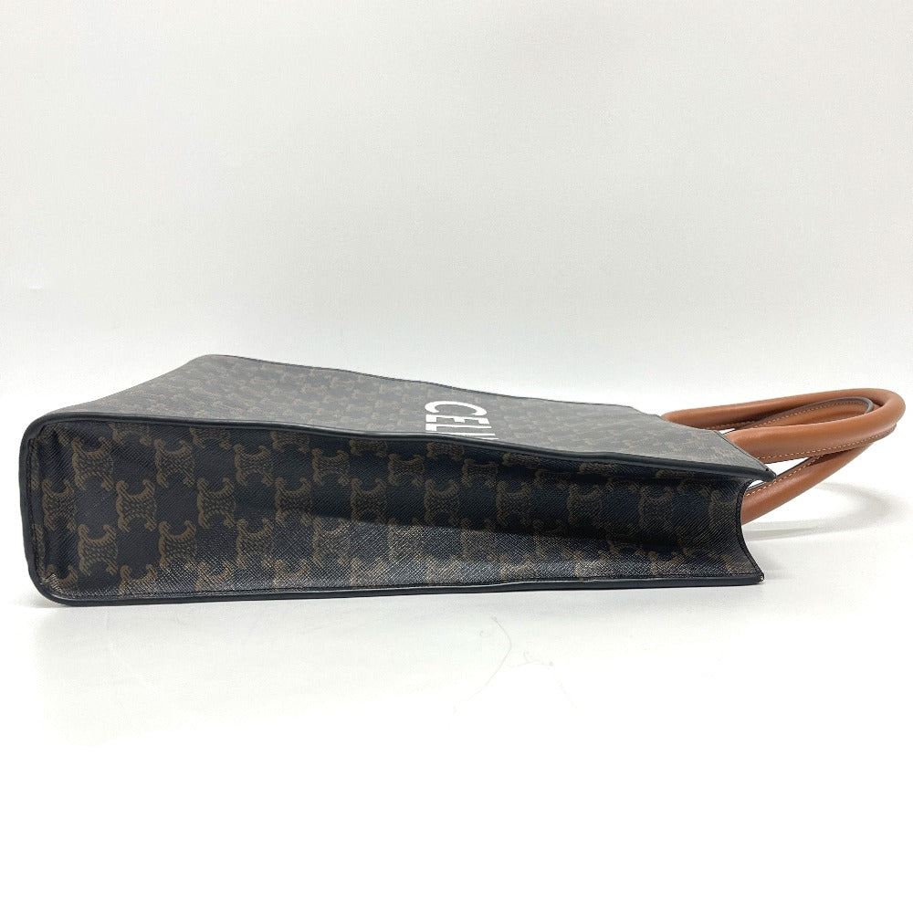 CELINE 191542 トリオンフ バーティカルカバ スモール カバン バック ハンドバック トートバッグ PVC/レザー ユニセックス ブラウン