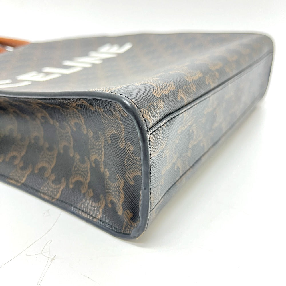 CELINE 191542 トリオンフ バーティカルカバ スモール カバン バック ハンドバック トートバッグ PVC/レザー ユニセックス ブラウン