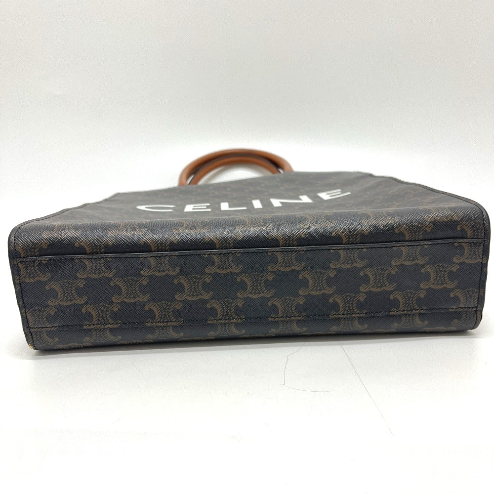 CELINE 191542 トリオンフ バーティカルカバ スモール カバン バック ハンドバック トートバッグ PVC/レザー ユニセックス ブラウン