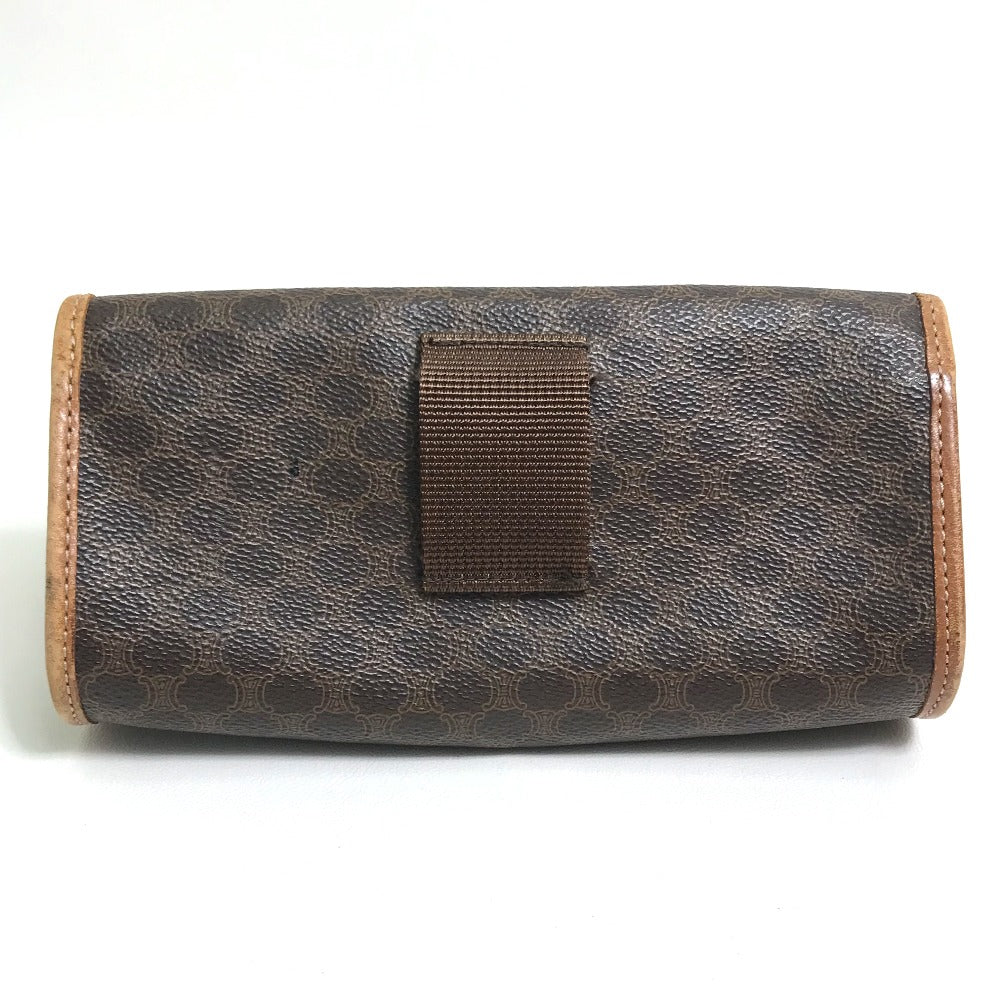 CELINE マカダム カバン 2WAY セカンドバッグ クラッチバッグ ベルトバッグ バッグ ウエストバッグ PVC/レザー レディース ブラウン