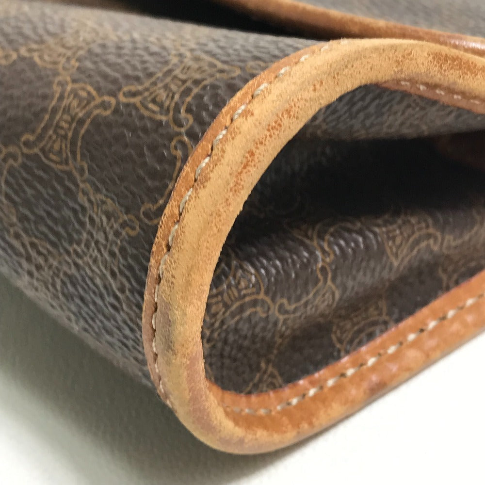 CELINE マカダム カバン 2WAY セカンドバッグ クラッチバッグ ベルトバッグ バッグ ウエストバッグ PVC/レザー レディース ブラウン
