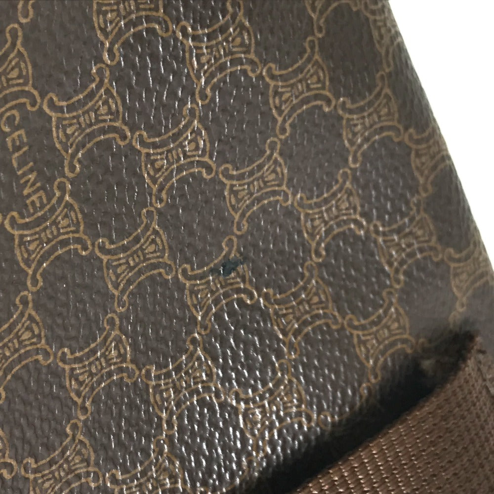 CELINE マカダム カバン 2WAY セカンドバッグ クラッチバッグ ベルトバッグ バッグ ウエストバッグ PVC/レザー レディース ブラウン