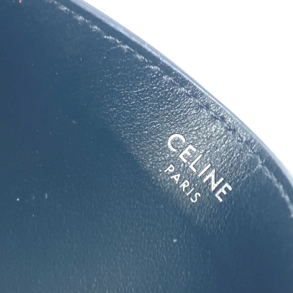 CELINE カードホルダー ロゴ パスケース 名刺入れ カードケース レザー メンズ ブラック