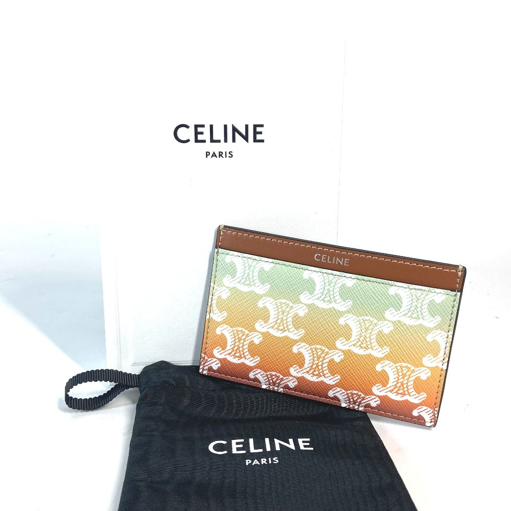 CELINE トリオンフ グラデーション 名刺入れ パスケース カードケース レザー レディース