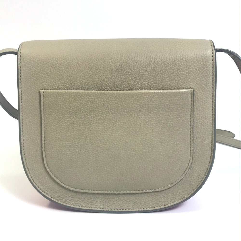 CELINE バイカラー トロッター スモール カバン 斜め掛け 肩掛け ショルダーバッグ レザー レディース グレー×パープルピンク