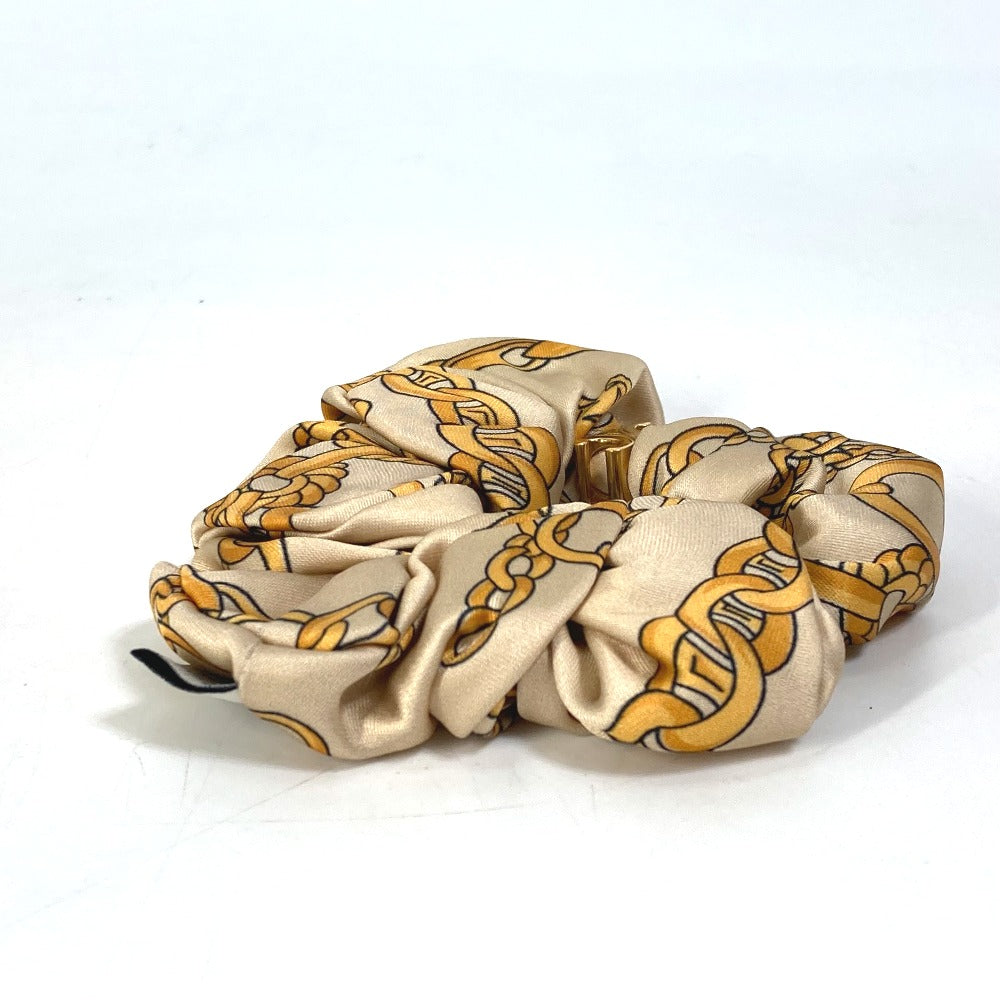 CELINE All-Over Print Hair Accessory Hair Tie Scrunchie Viscose Women's Yellow