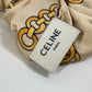 CELINE All-Over Print Hair Accessory Hair Tie Scrunchie Viscose Women's Yellow