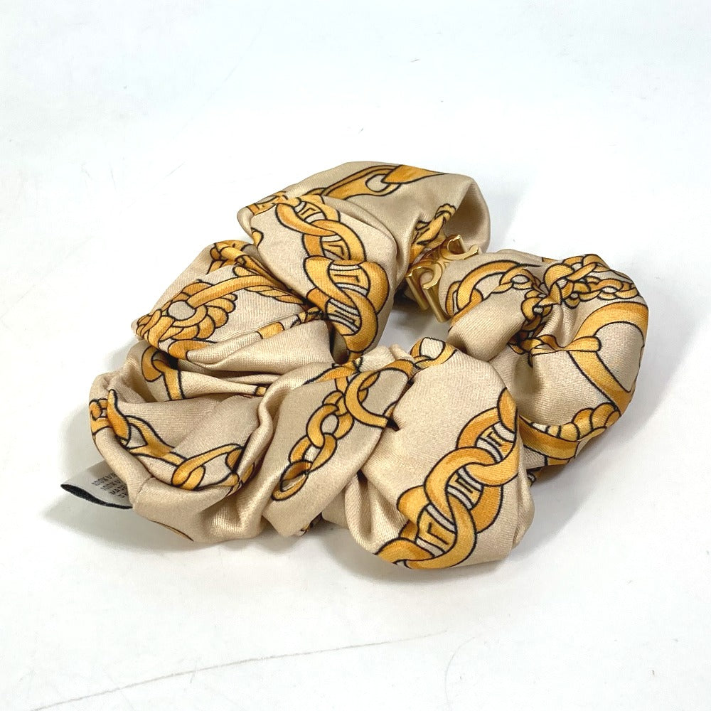 CELINE All-Over Print Hair Accessory Hair Tie Scrunchie Viscose Women's Yellow