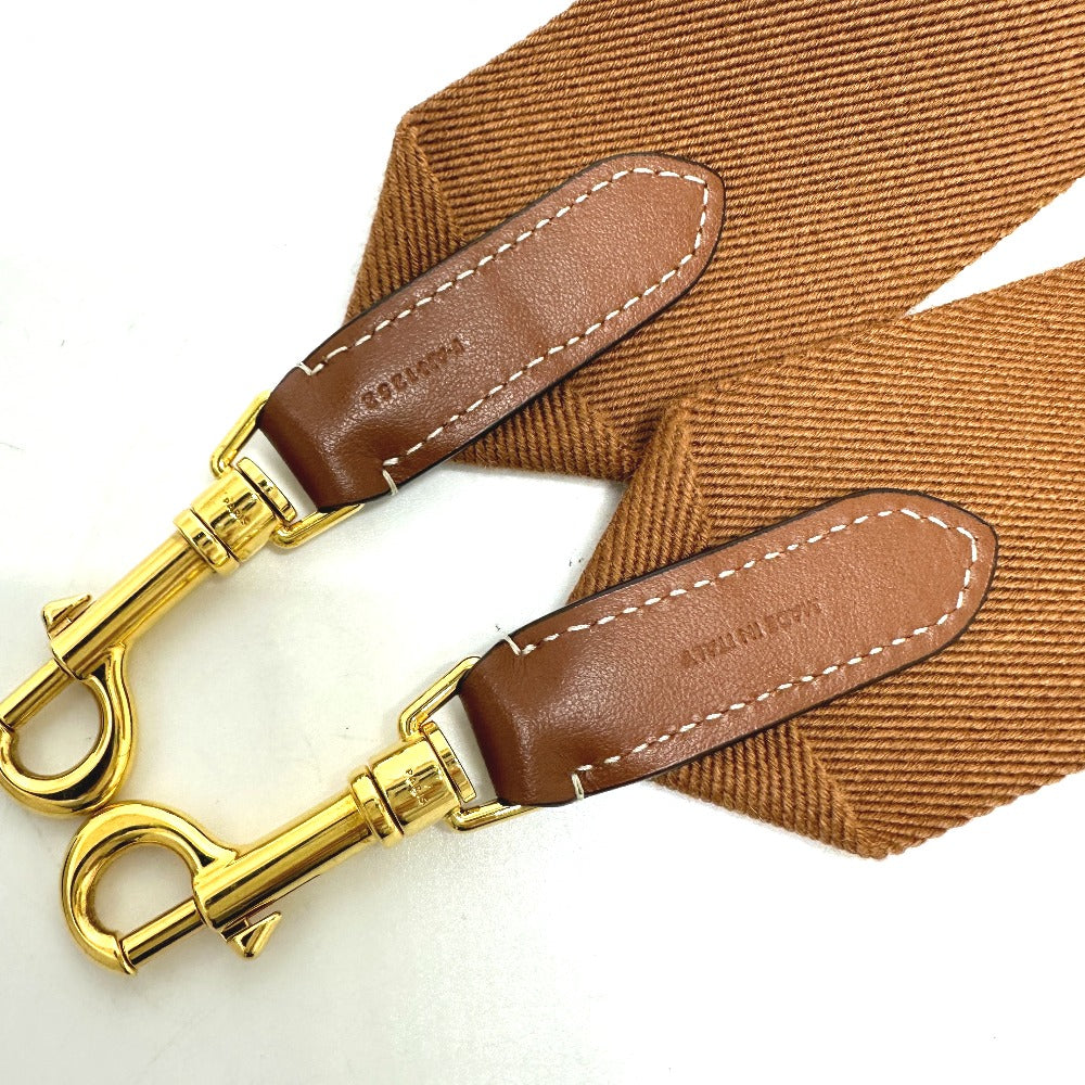 CELINE ロゴ カバン ショルダーストラップ キャンバス/レザー レディース ブラウン