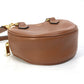 CELINE Heart Medium Logo 2-Way Handbag, Pochette, Crossbody Bag, Shoulder Bag, Leather, Women's, Brown