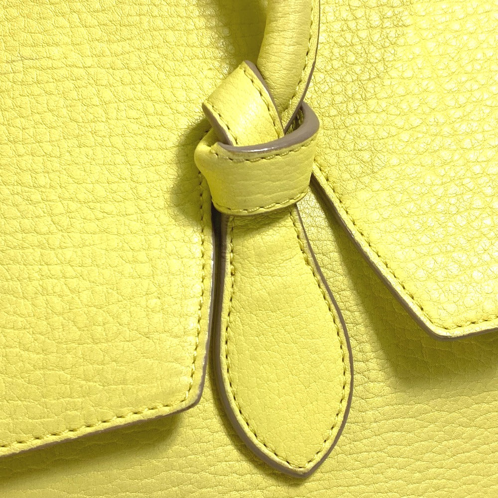 CELINE 175883 Tote Bag, Belt Bag, Tie Mini Bag, Handbag, Leather, Women's, Yellow
