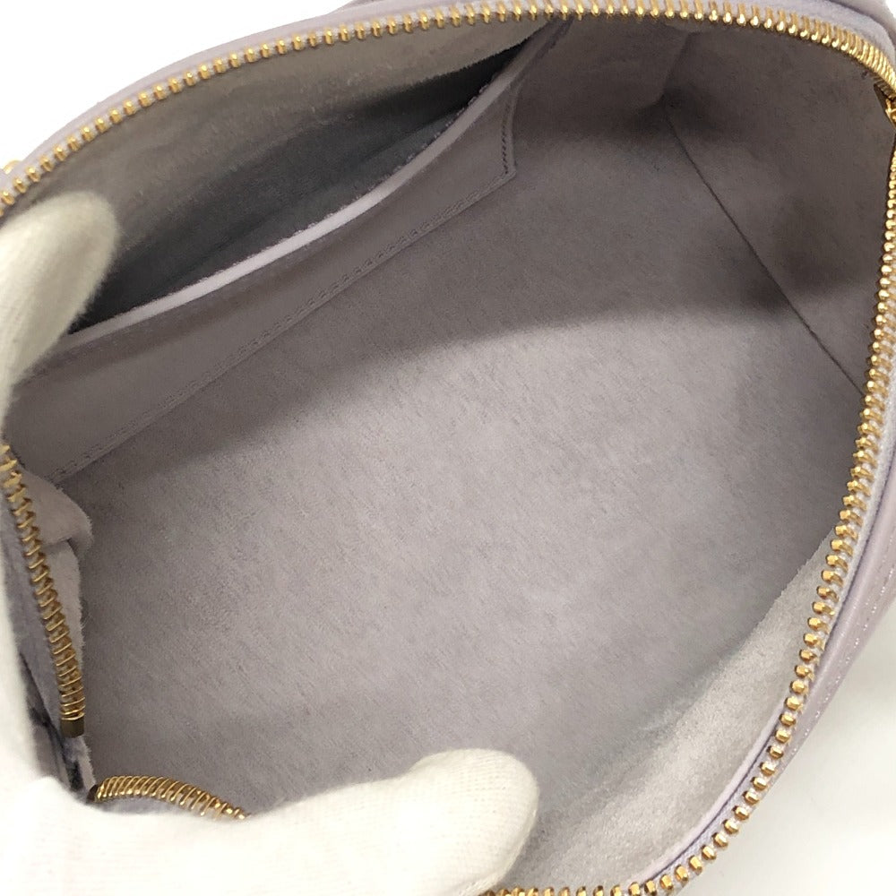 CELINE トリオンフ カバン 2WAY ハンドバッグ 斜め掛け ショルダーバッグ ミニ ボストンバッグ レザー レディース パープル