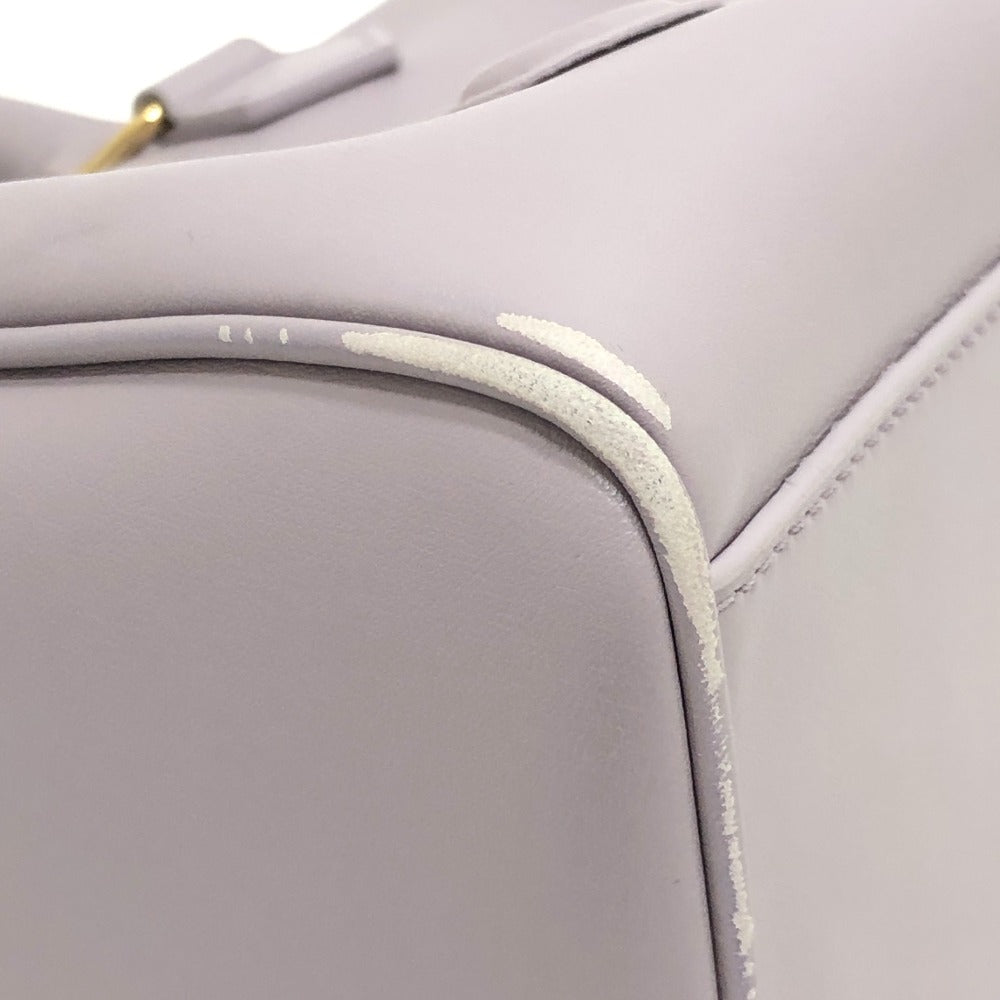 CELINE トリオンフ カバン 2WAY ハンドバッグ 斜め掛け ショルダーバッグ ミニ ボストンバッグ レザー レディース パープル