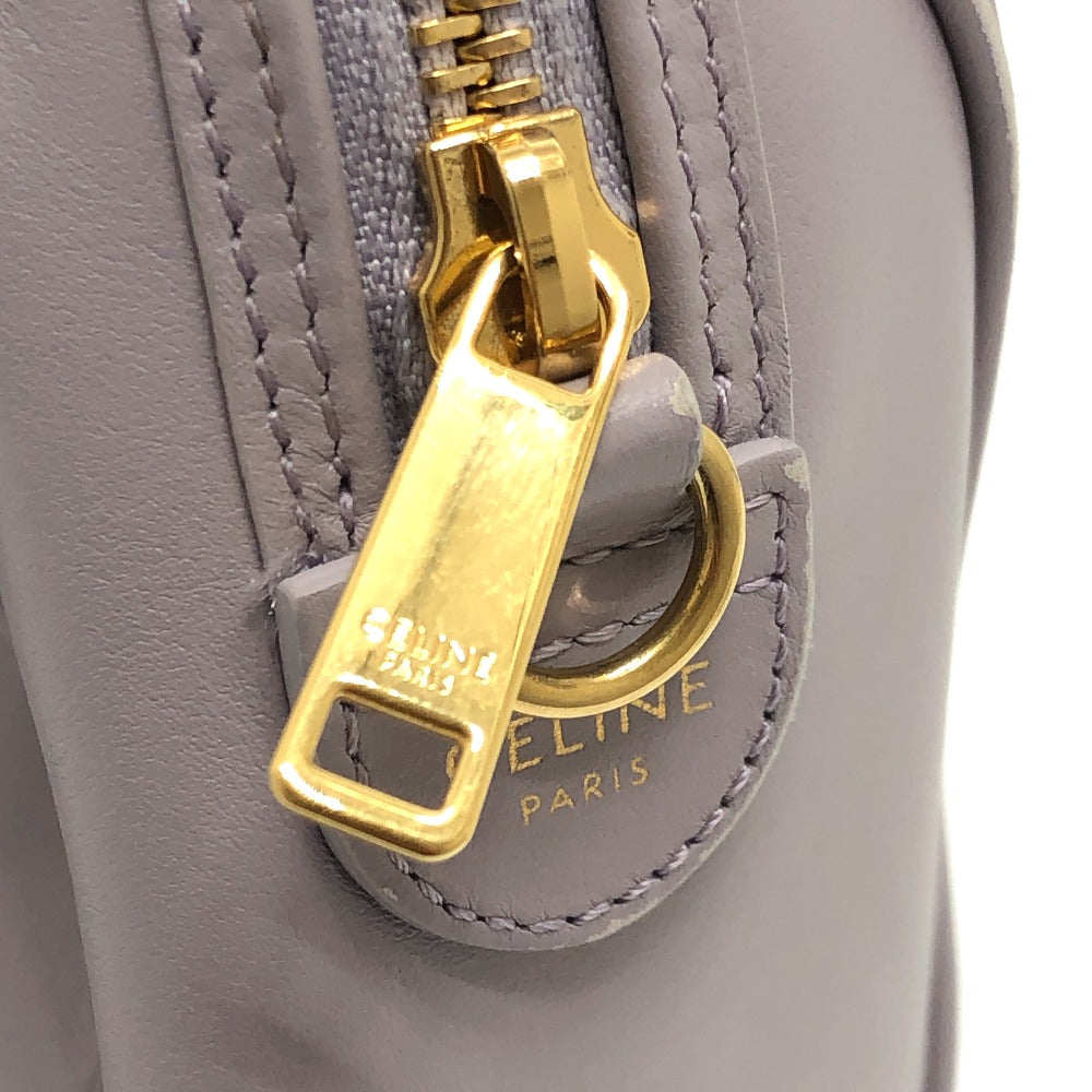 CELINE トリオンフ カバン 2WAY ハンドバッグ 斜め掛け ショルダーバッグ ミニ ボストンバッグ レザー レディース パープル