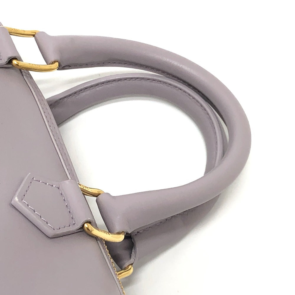 CELINE トリオンフ カバン 2WAY ハンドバッグ 斜め掛け ショルダーバッグ ミニ ボストンバッグ レザー レディース パープル