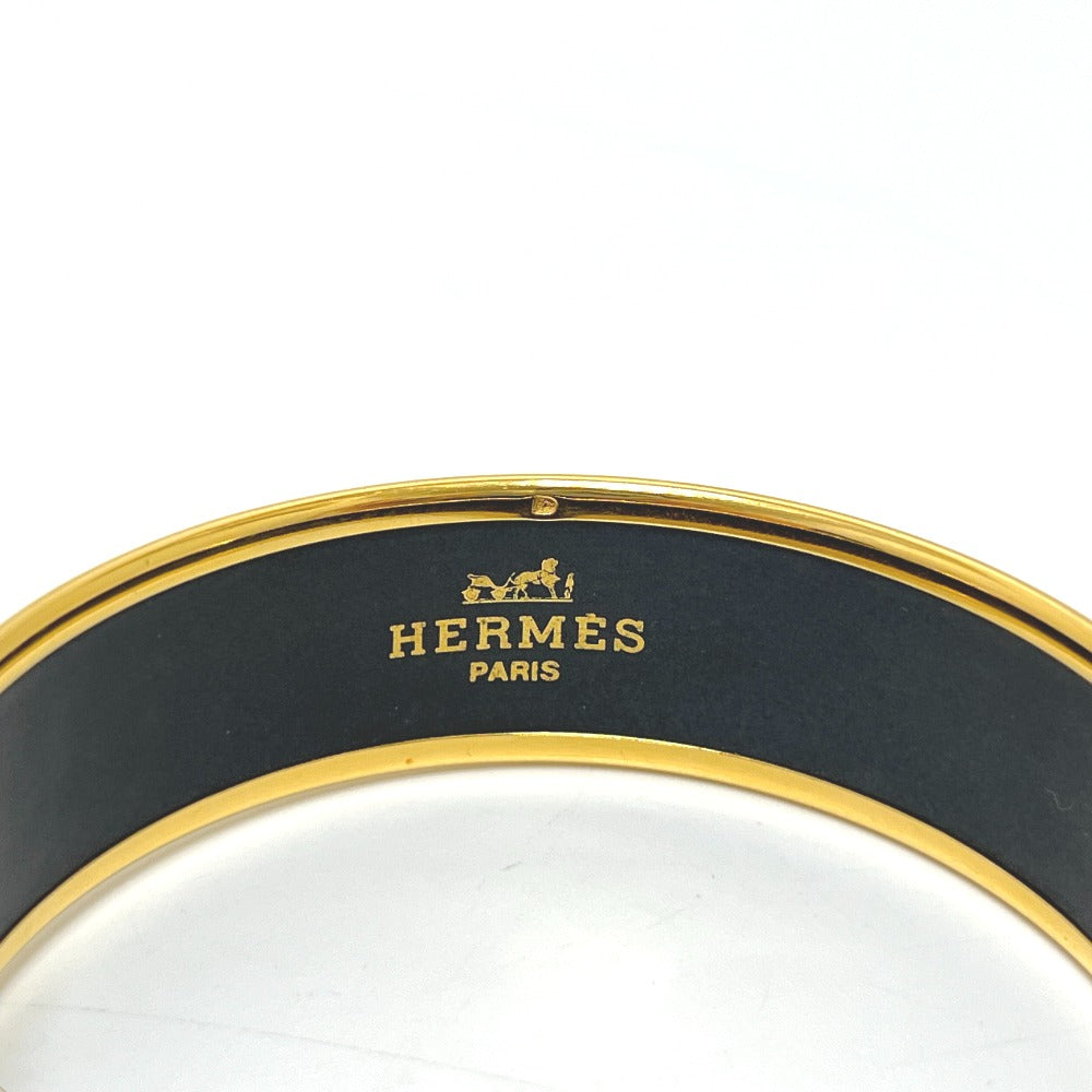 HERMES エマイユGM 虎 ブレスレット バングル 七宝焼き レディース ブラウン