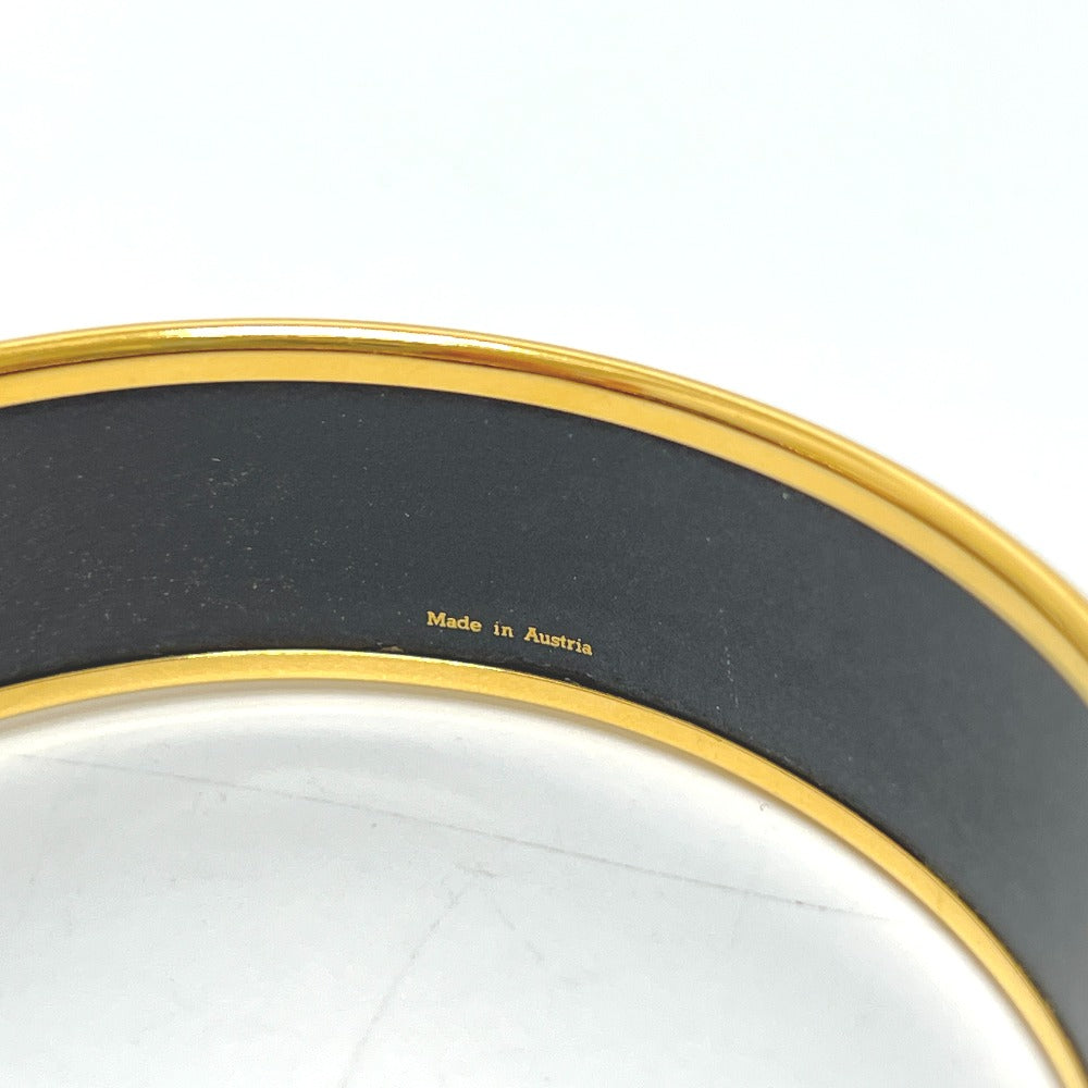 HERMES エマイユGM 虎 ブレスレット バングル 七宝焼き レディース ブラウン