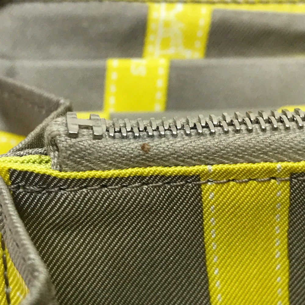 HERMES シルクイン アザップロング ラウンドファスナー ジップウォレット 長財布 ヴォーエプソン レディース スフレ イエロー