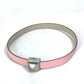 HERMES Medor Infini Double Leather Bracelet, Pink, Women's