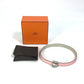 HERMES Medor Infini Double Leather Bracelet, Pink, Women's