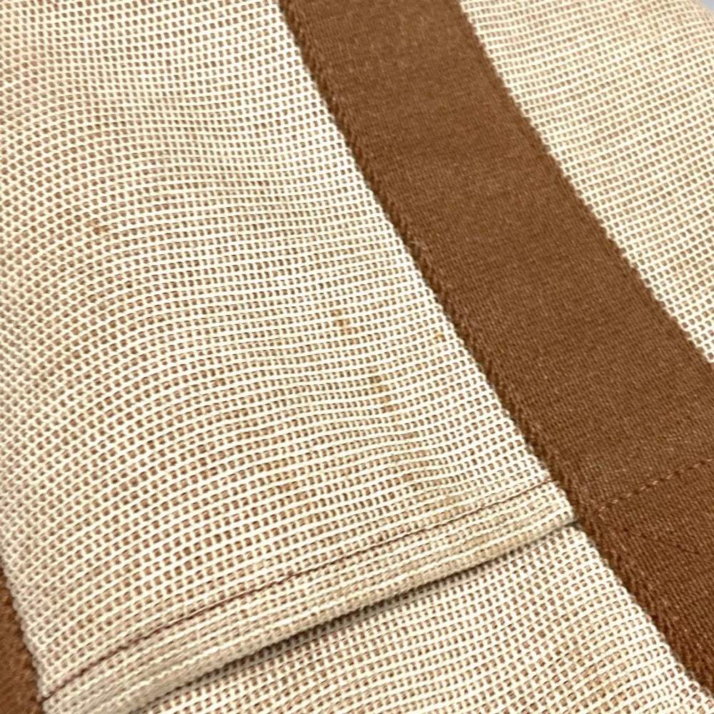 HERMES サクソーPM カバン バケツ型 ばけつ ハンドバッグ キャンバス レディース ブラウン - brandshop-reference