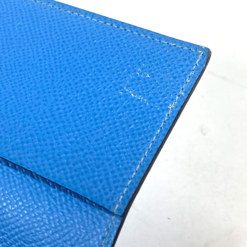 HERMES システム手帳 2つ折り ステーショナリー アジェンダ GM 手帳カバー レザー ユニセックス ブルー - brandshop-reference