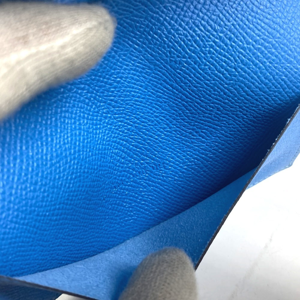 HERMES システム手帳 2つ折り ステーショナリー アジェンダ GM 手帳カバー レザー ユニセックス ブルー - brandshop-reference