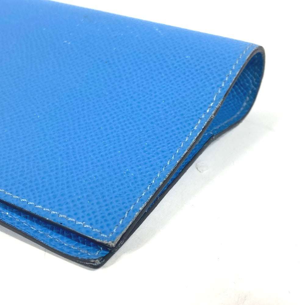 HERMES システム手帳 2つ折り ステーショナリー アジェンダ GM 手帳カバー レザー ユニセックス ブルー - brandshop-reference
