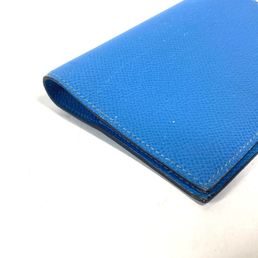 HERMES システム手帳 2つ折り ステーショナリー アジェンダ GM 手帳カバー レザー ユニセックス ブルー - brandshop-reference