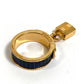HERMES Accessories Fashion Accessories Cadena Padlock Motif Scarf Ring Metal Ladies Blue