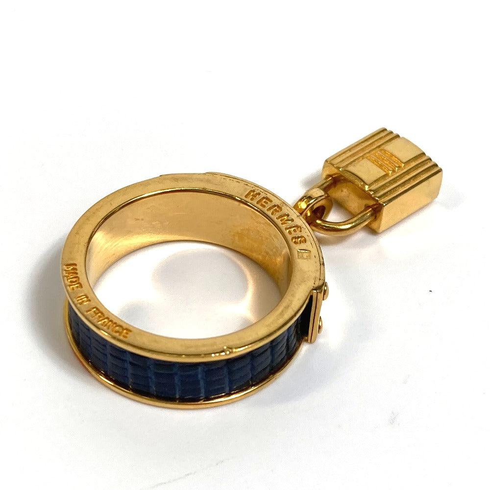 HERMES Accessories Fashion Accessories Cadena Padlock Motif Scarf Ring Metal Ladies Blue