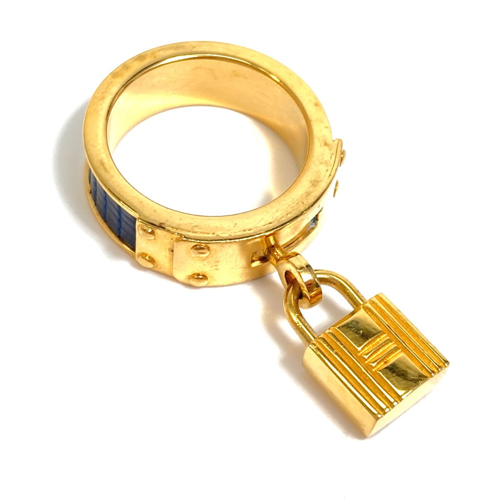 HERMES Accessories Fashion Accessories Cadena Padlock Motif Scarf Ring Metal Ladies Blue