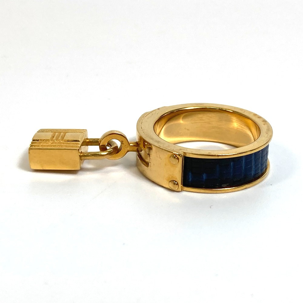 HERMES Accessories Fashion Accessories Cadena Padlock Motif Scarf Ring Metal Ladies Blue