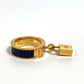 HERMES Accessories Fashion Accessories Cadena Padlock Motif Scarf Ring Metal Ladies Blue