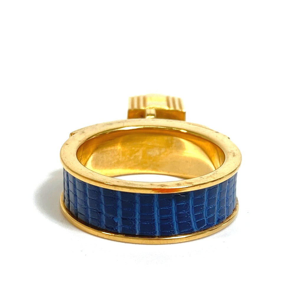HERMES Accessories Fashion Accessories Cadena Padlock Motif Scarf Ring Metal Ladies Blue