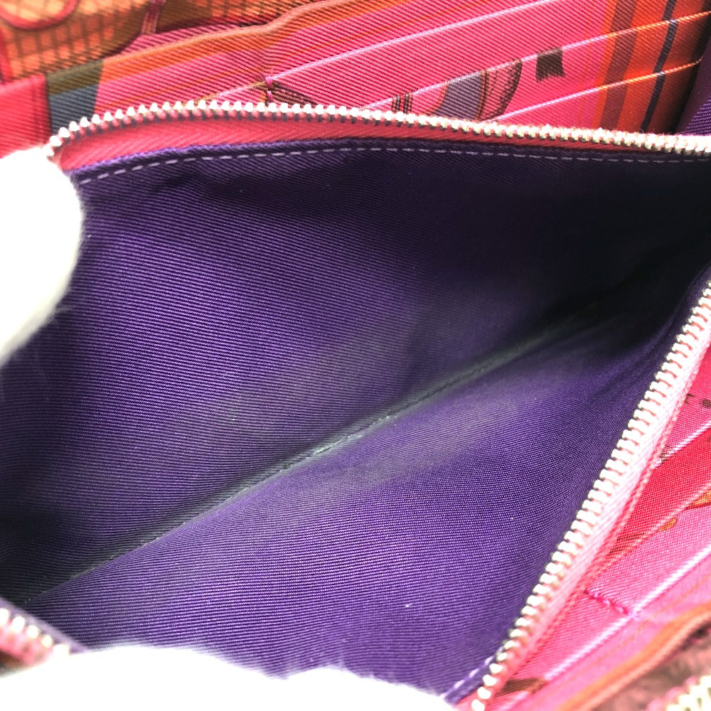 HERMES アザップロング シルクイン 長財布 ウォレット 長財布 エプソン レディース ワインレッド - brandshop-reference