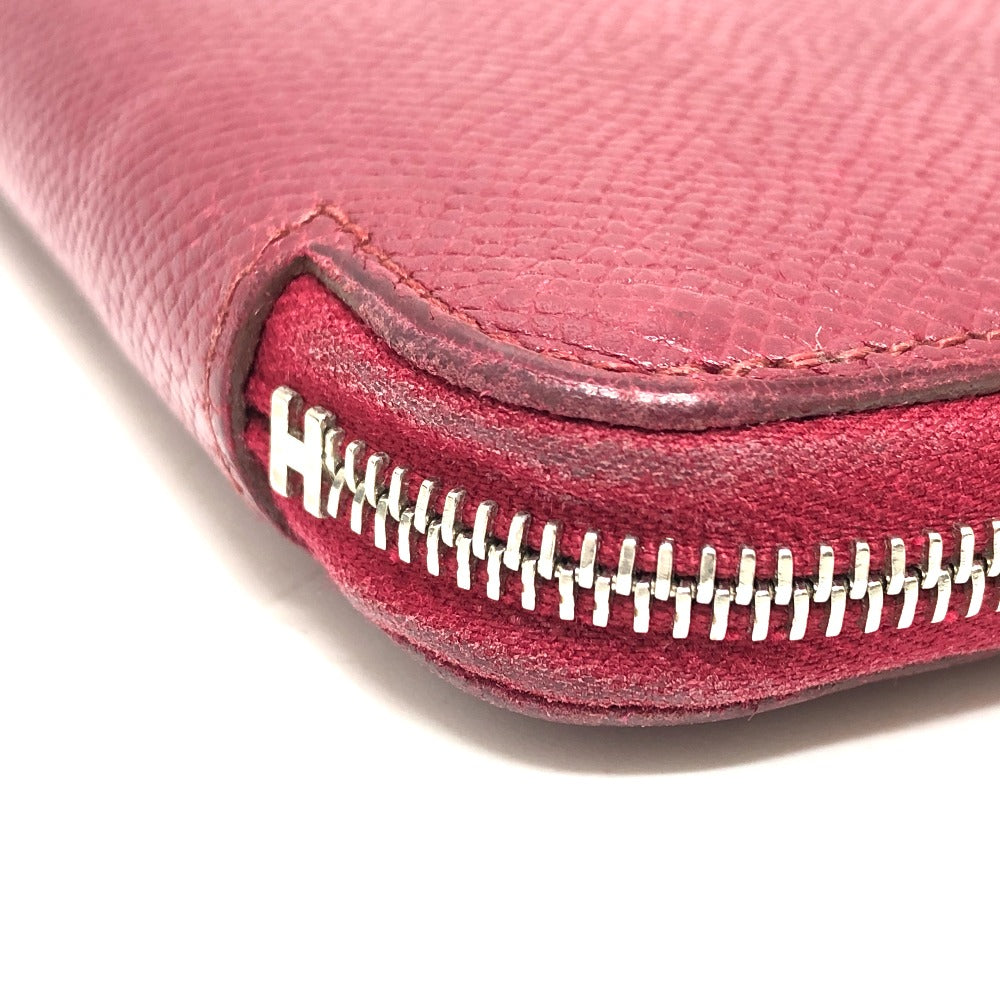 HERMES アザップロング シルクイン 長財布 ウォレット 長財布 エプソン レディース ワインレッド - brandshop-reference