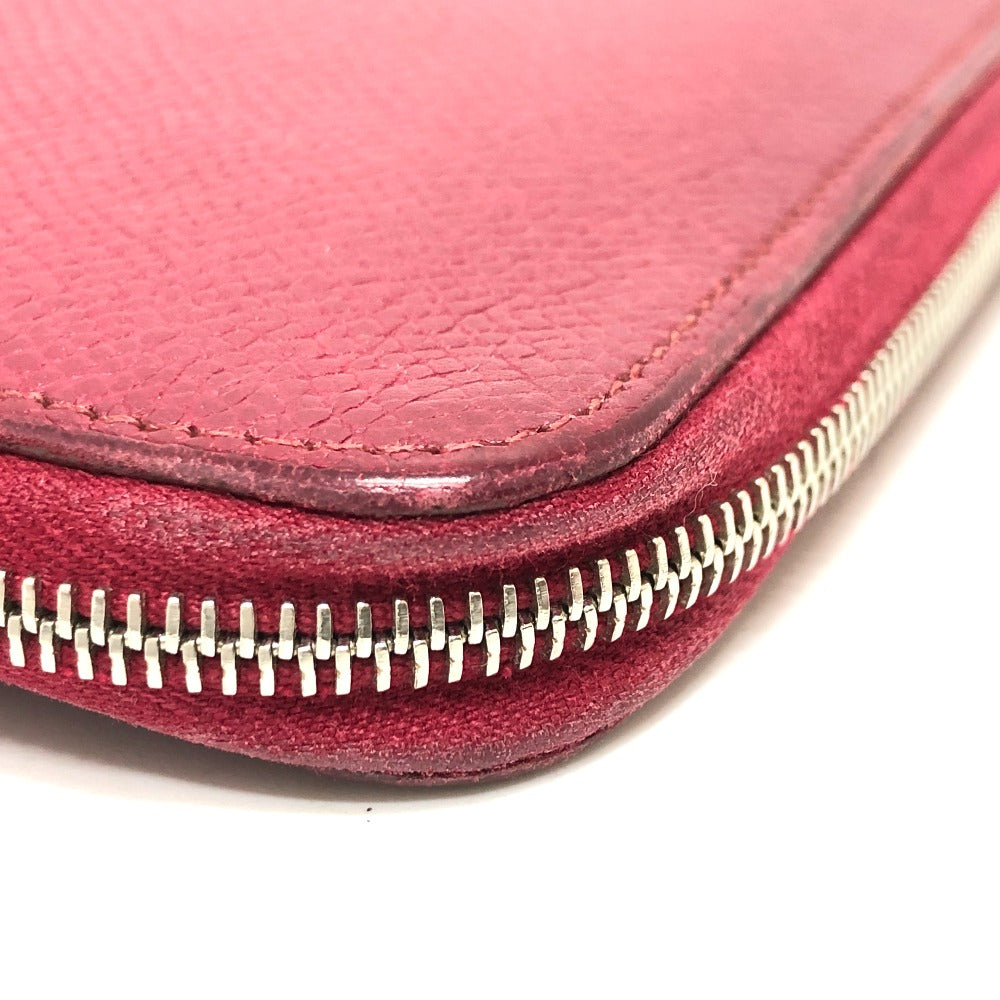 HERMES アザップロング シルクイン 長財布 ウォレット 長財布 エプソン レディース ワインレッド - brandshop-reference