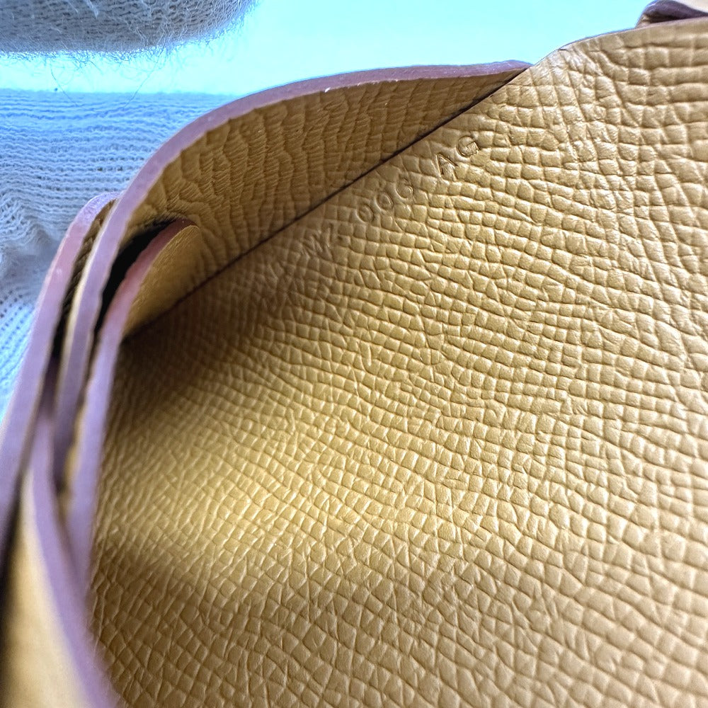 HERMES Calvi Duo Business Card Holder, Bifold Wallet, Coin Case, Wallet, Card Case, Epson, Women's, Sesame Brown