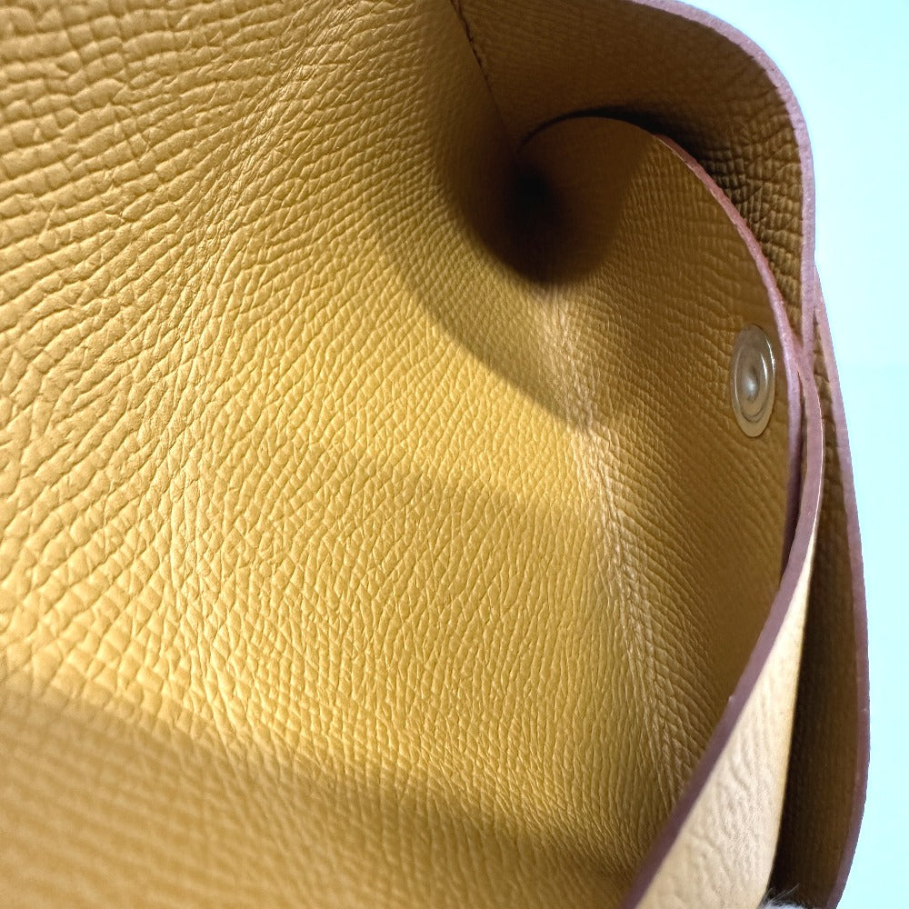 HERMES Calvi Duo Business Card Holder, Bifold Wallet, Coin Case, Wallet, Card Case, Epson, Women's, Sesame Brown