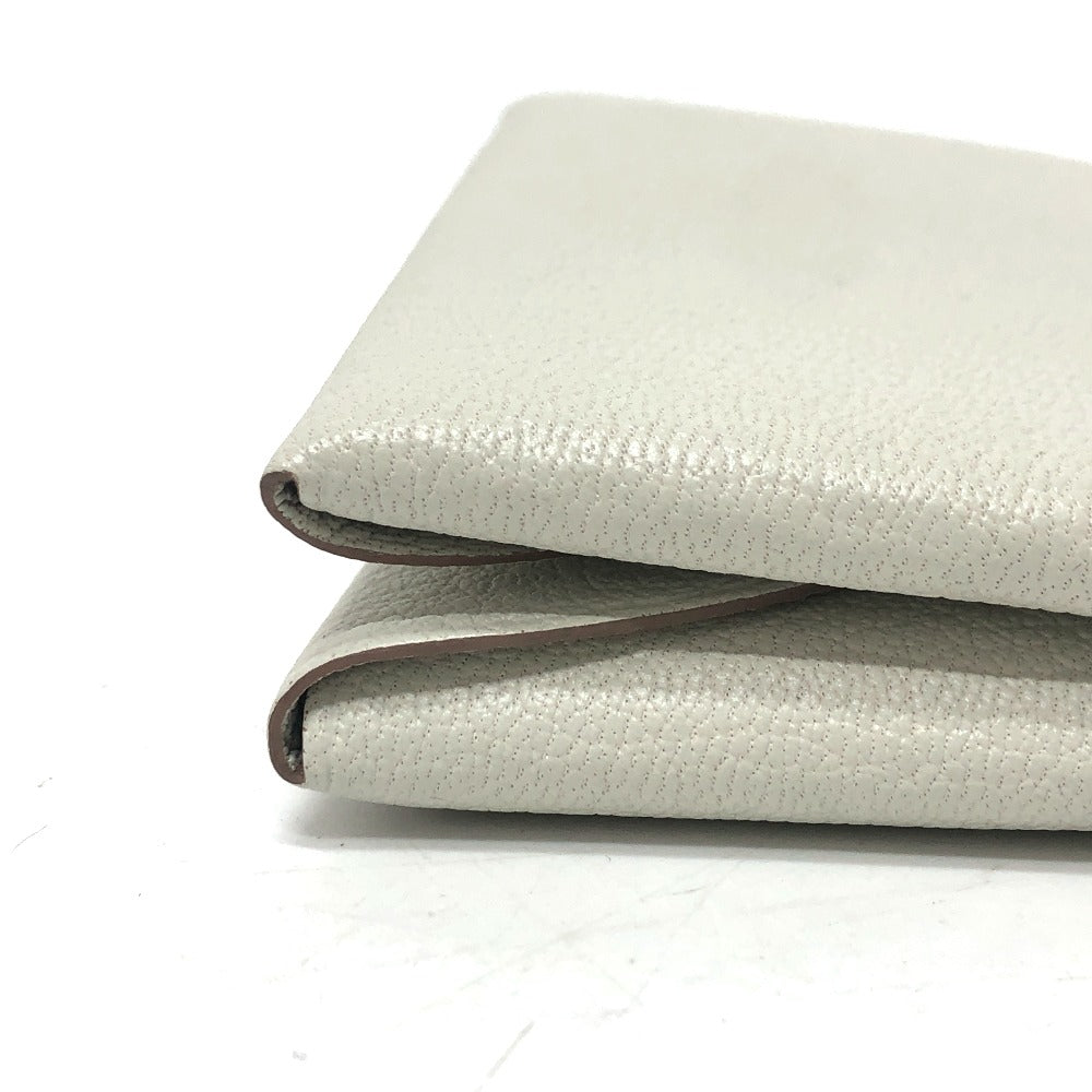 HERMES カルヴィデュオ カードケース 小銭入れ 財布 ウォレット コインケース シェーブル レディース ベトン グレー - brandshop-reference