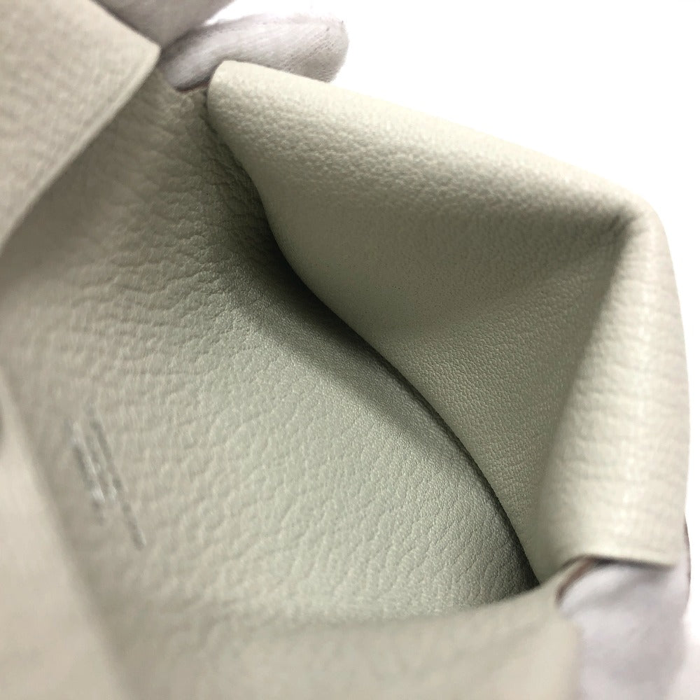 HERMES カルヴィデュオ カードケース 小銭入れ 財布 ウォレット コインケース シェーブル レディース ベトン グレー - brandshop-reference