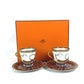 HERMES セット 食器 シュバルドリアン コーヒーカップ＆ソーサー  2客 ペア インテリア マグカップ 陶器 レディース - brandshop-reference