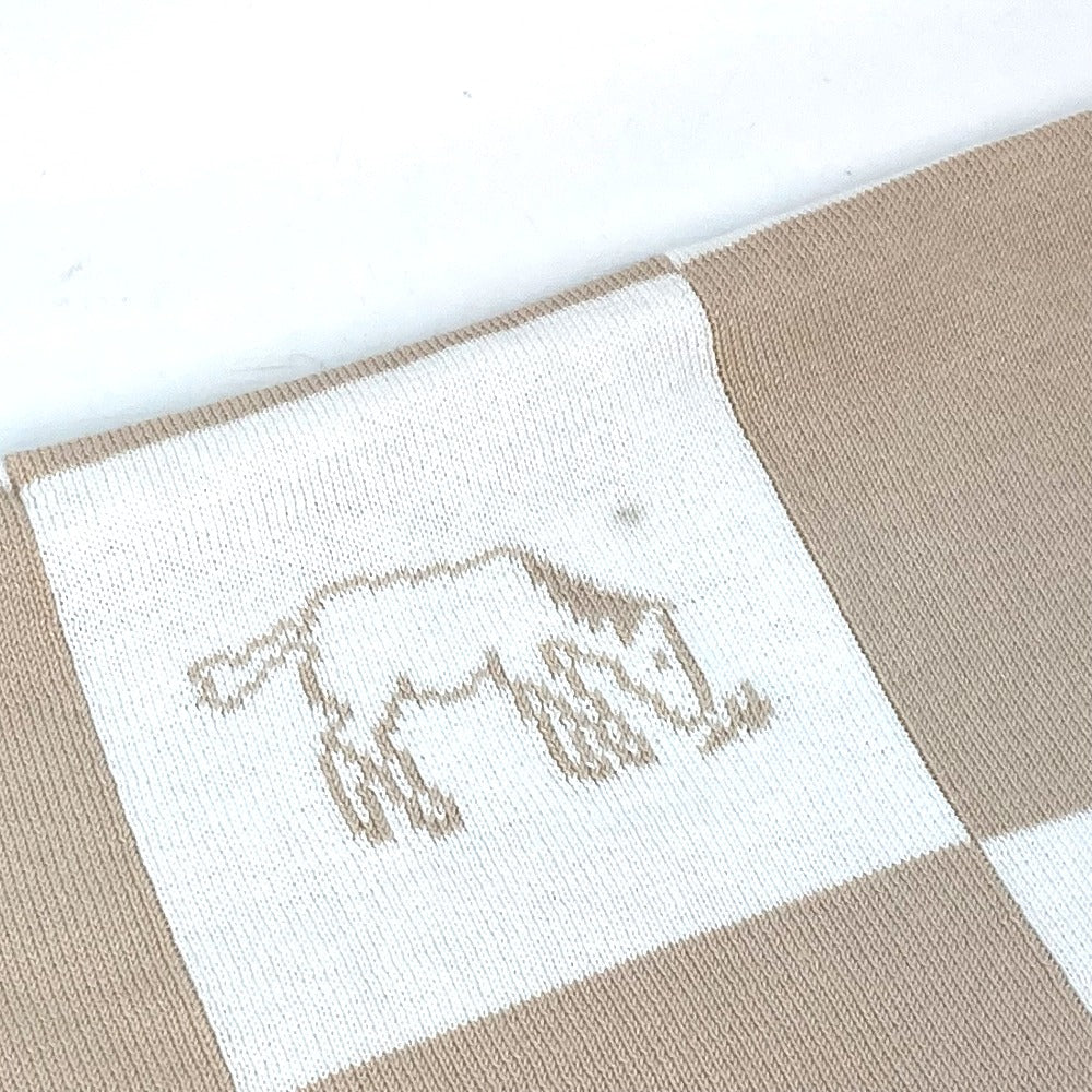 HERMES ベビー BABY 赤ちゃん アダダ 馬 毛布 インテリア 布団 ブランケット コットン キッズ ピンク - brandshop-reference