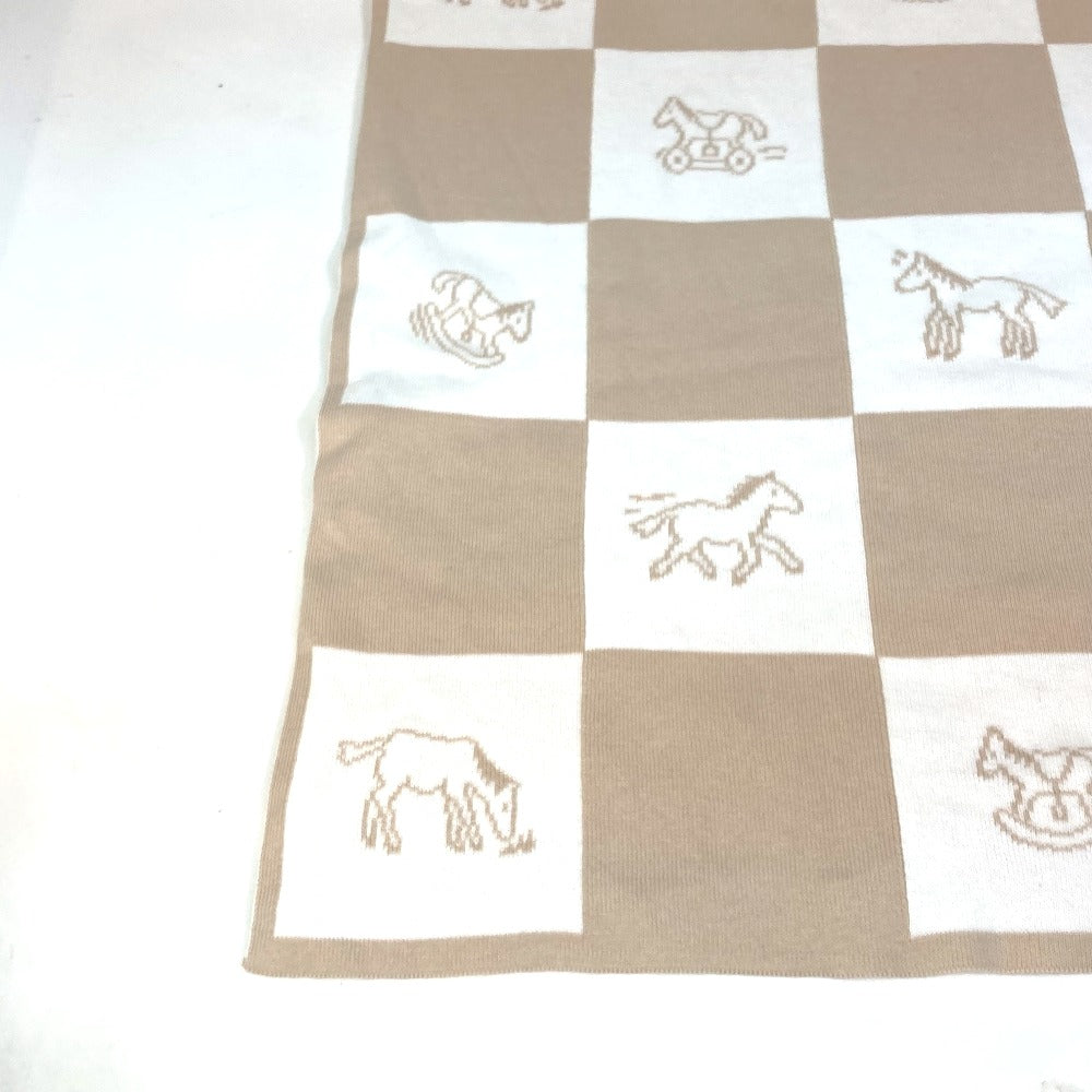 HERMES ベビー BABY 赤ちゃん アダダ 馬 毛布 インテリア 布団 ブランケット コットン キッズ ピンク - brandshop-reference
