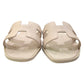 HERMES Oran Shoes Slippers Flat Sandals Leather Women's Rose Cancan (estimated) Pink