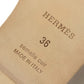 HERMES Oran Shoes Slippers Flat Sandals Leather Women's Rose Cancan (estimated) Pink