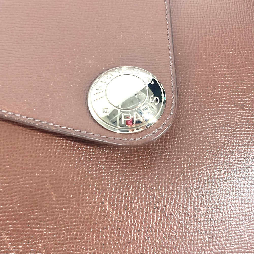 HERMES クリスティーヌ カバン 肩掛け フラップ ショルダーバッグ レザー ユニセックス ブラウン - brandshop-reference