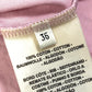 HERMES 22SS Cartouche Micro Apparel Top, Short Sleeve Cotton T-Shirt, Pink, Women's