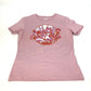 HERMES 22SS Cartouche Micro Apparel Top, Short Sleeve Cotton T-Shirt, Pink, Women's